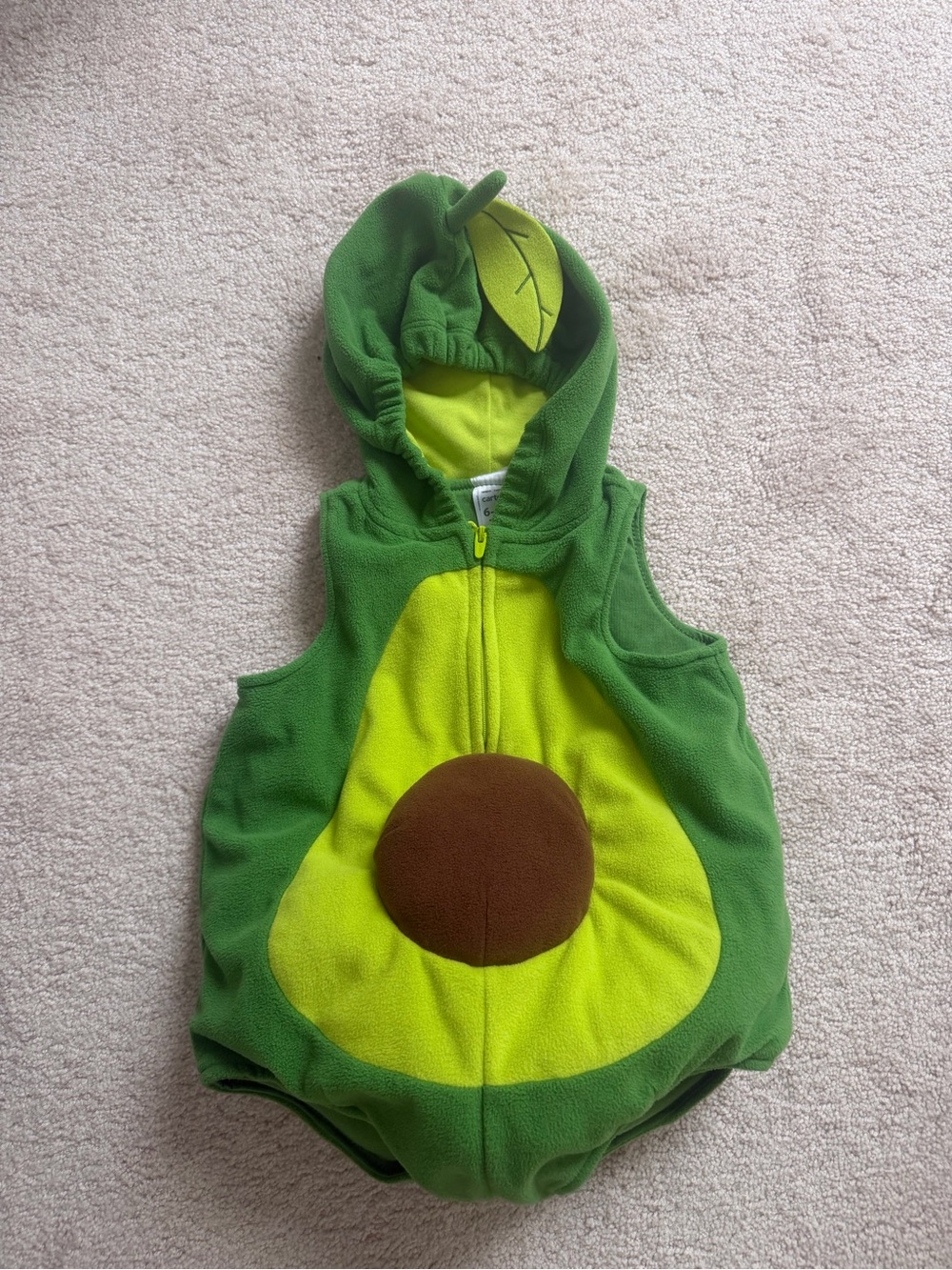 Carter’s baby Avocado Costume Hooded Sleeveless - Green